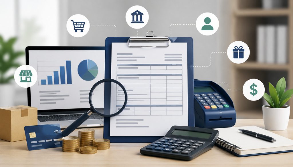 1099-K payment reporting and business transaction illustration